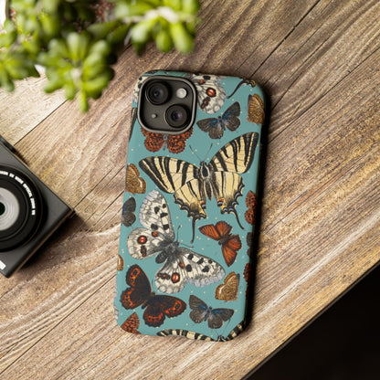 Butterflies Vintage Illustration iPhone Case