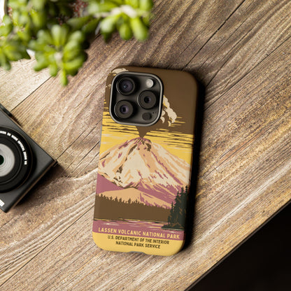 Lassen Volcanic National Park Retro iPhone Case