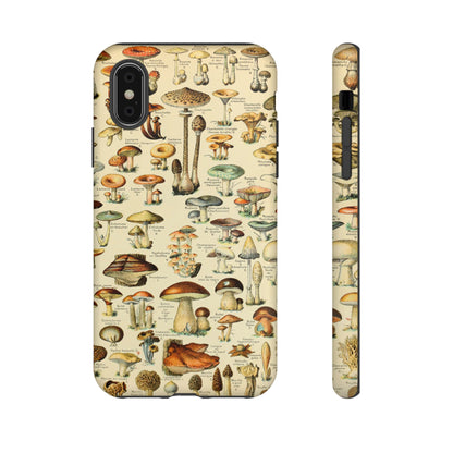Mushrooms Vintage Field Guide iPhone Case