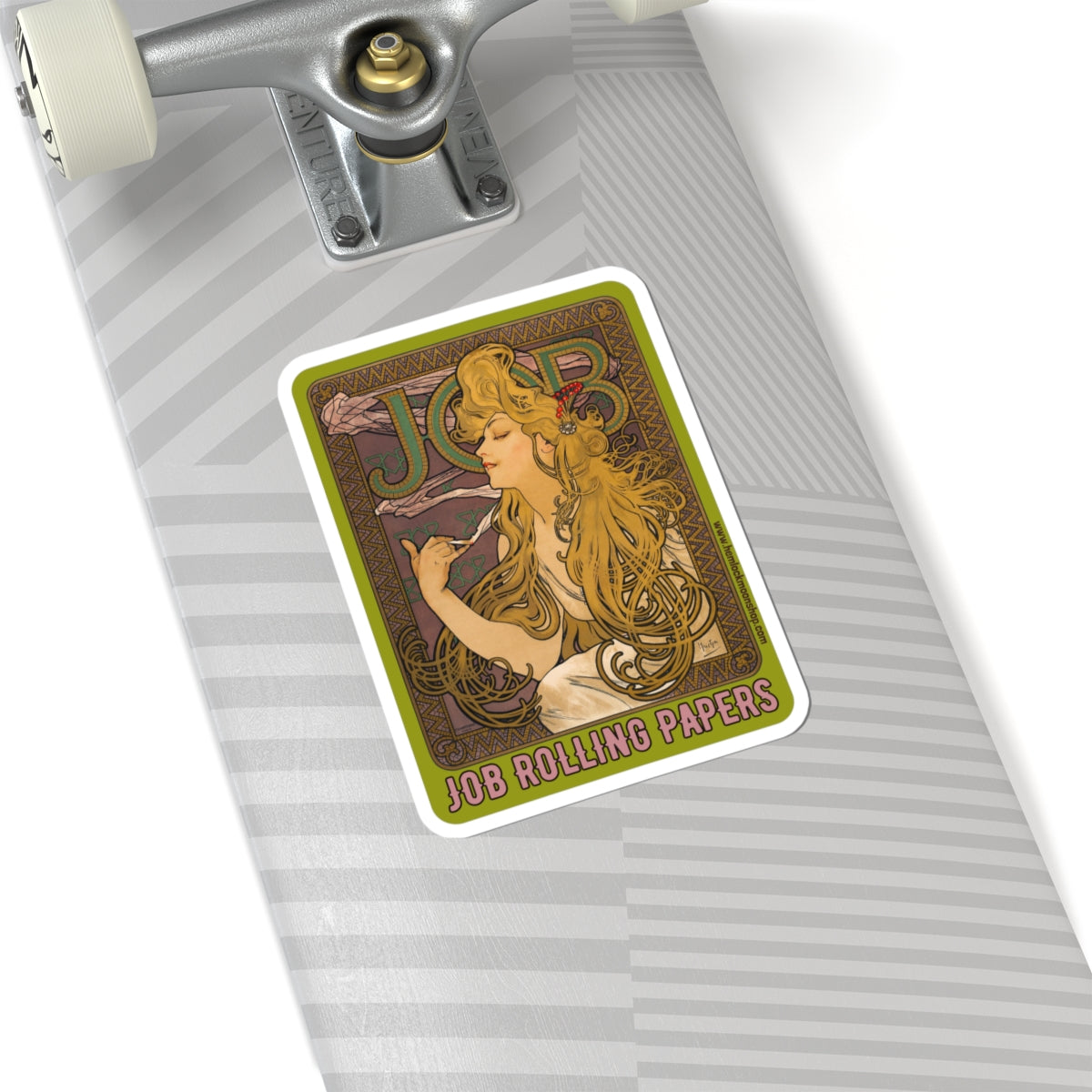 Bronze Job Rolling Papers | Retro Art Nouveau Sticker (4 sizes)