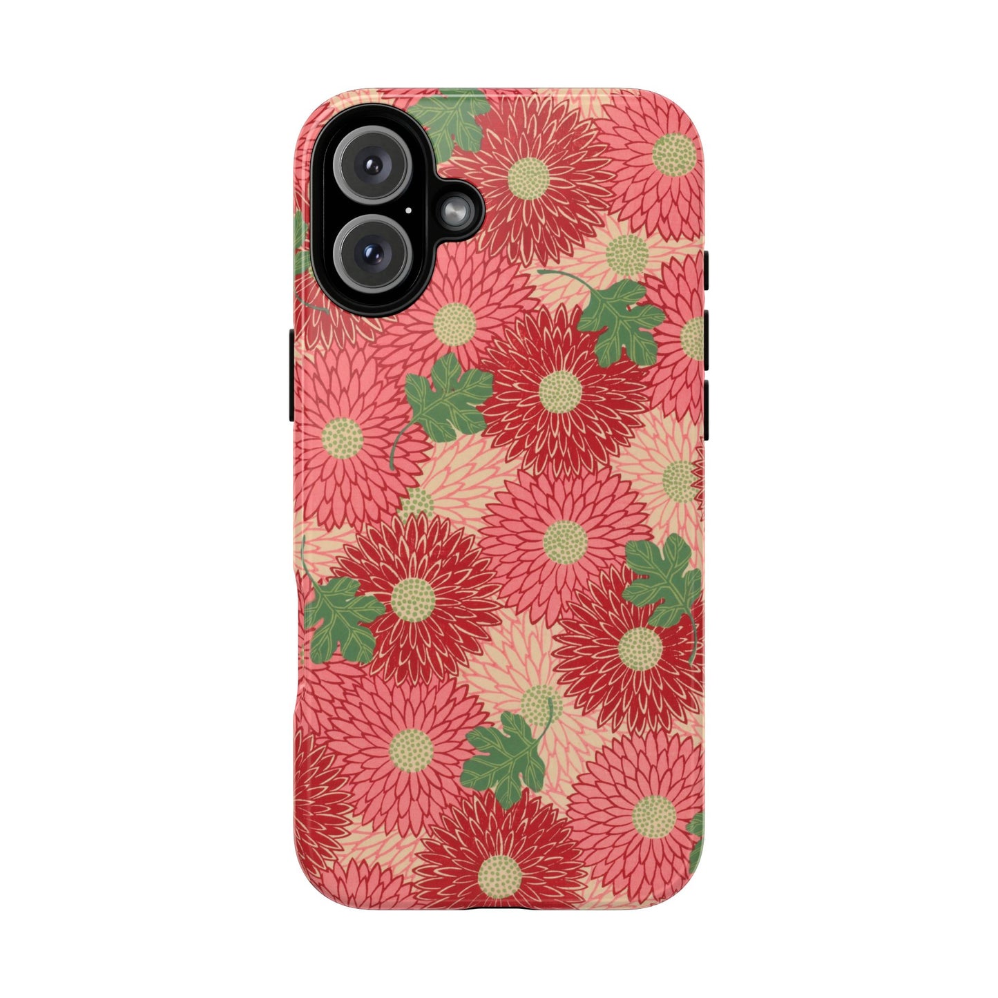 Pink Chrysanthemums Vintage iPhone Case