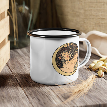 Alphonse Mucha Crescent Moon Campfire Cup