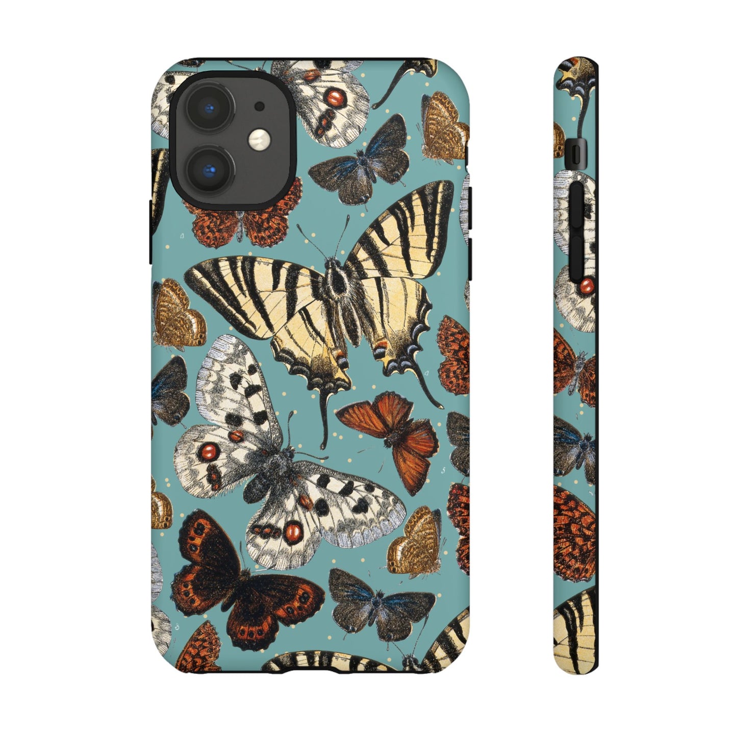 Butterflies Vintage Illustration iPhone Case