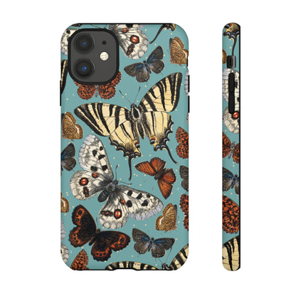 Butterflies Vintage Illustration iPhone Case