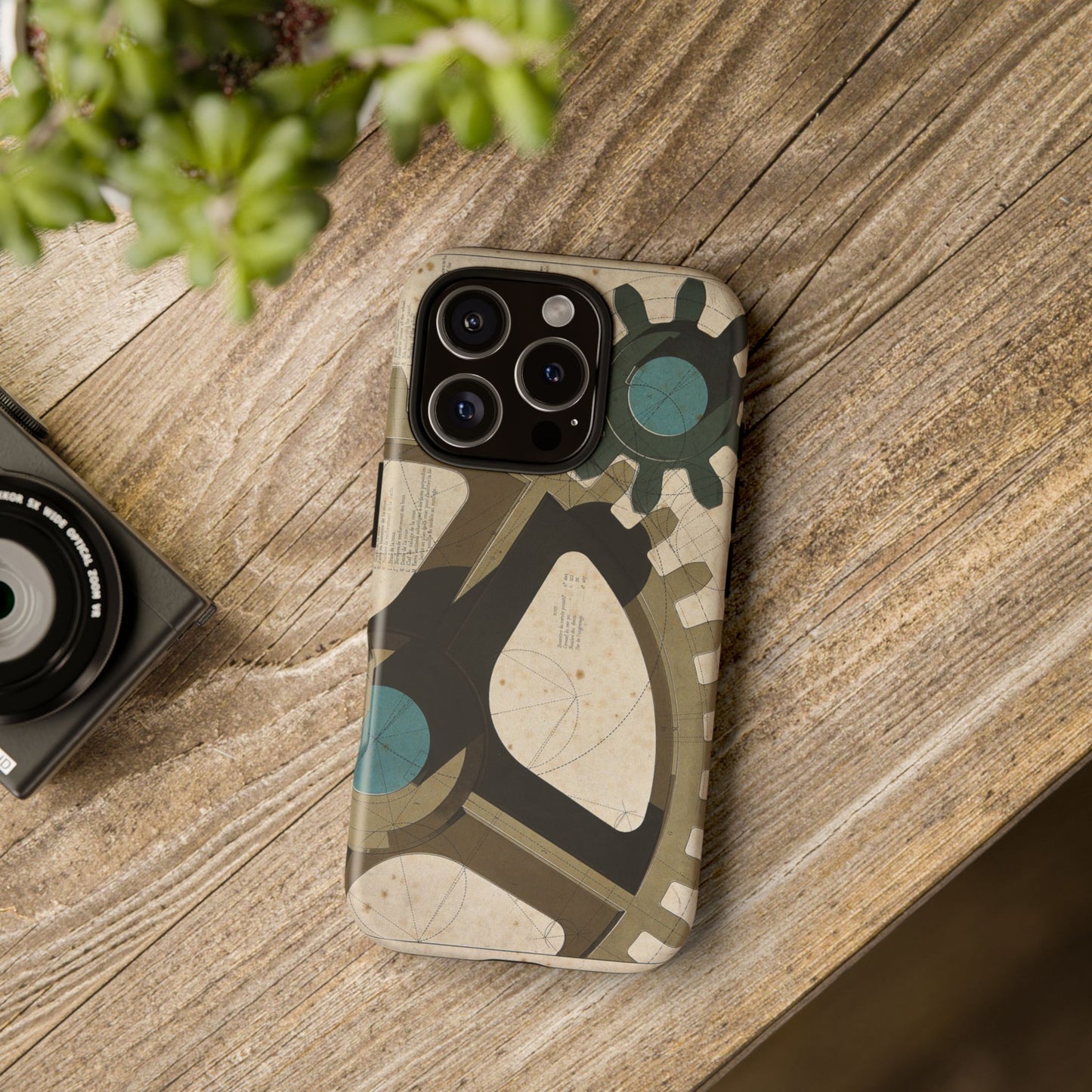 Antique Industrial Cog Wheels iPhone Case