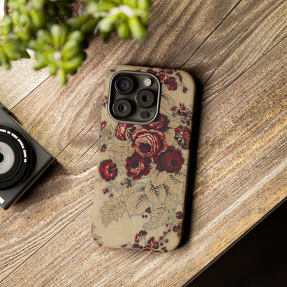 Red Roses Vintage iPhone Case