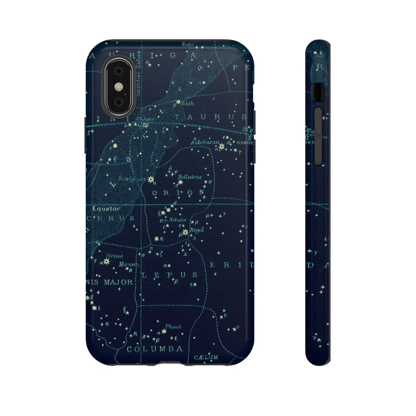Stargazer Orion iPhone Case | Vintage Constellations Map