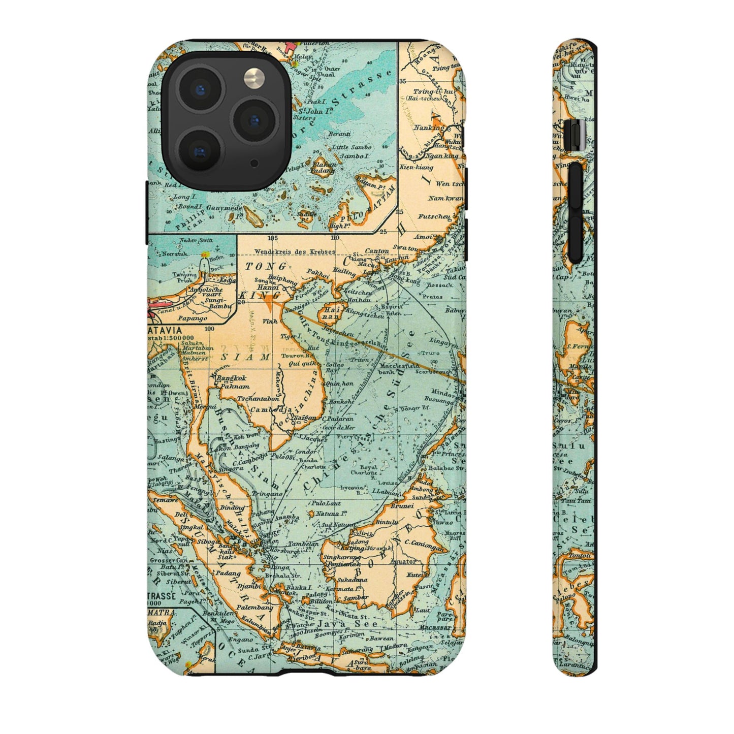 South China Sea Antique Map iPhone Case