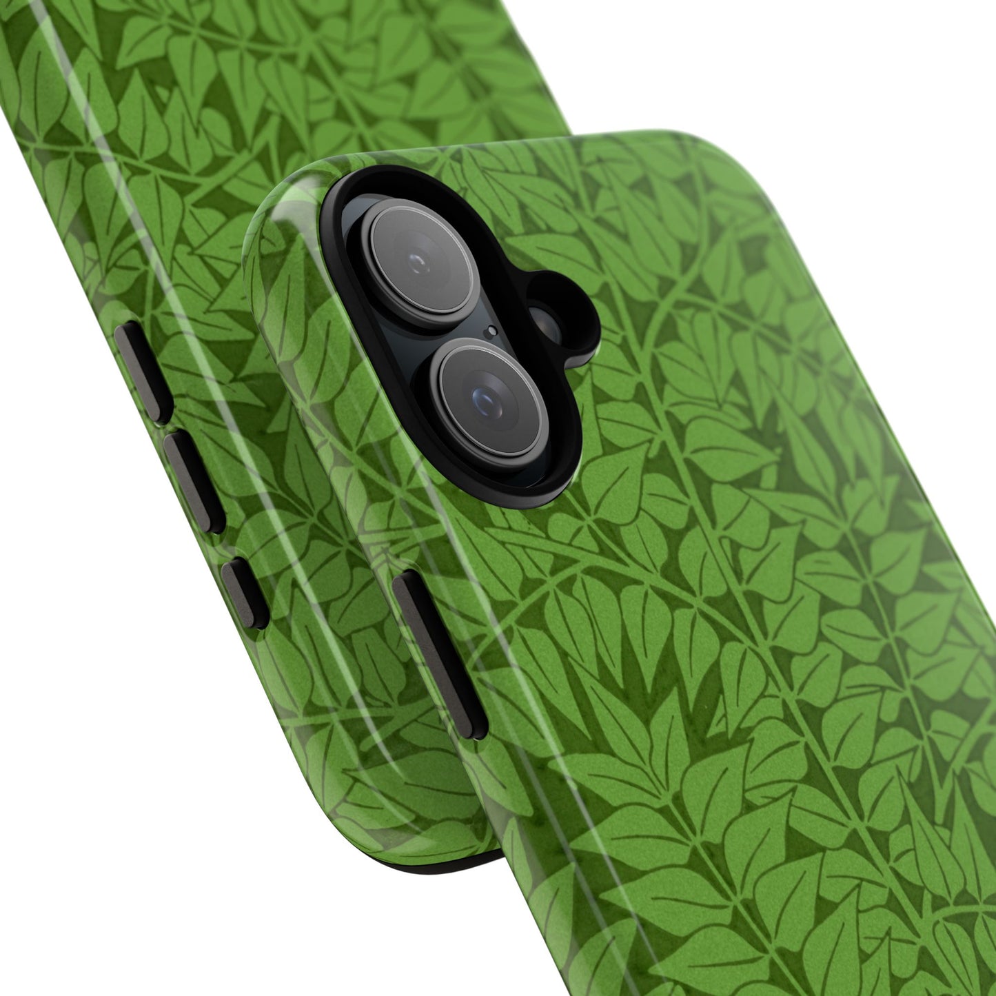 Antique Green Branch Pattern by William Morris iPhone Case