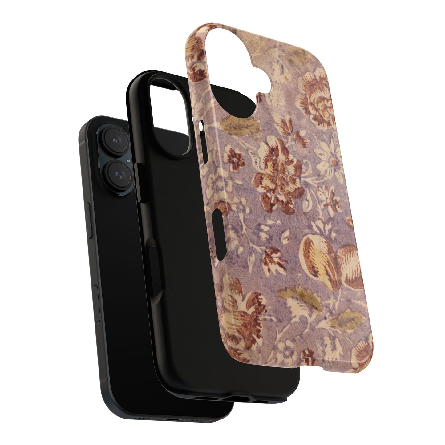 Vintage Lavender & Rose Fruit & Floral iPhone Case