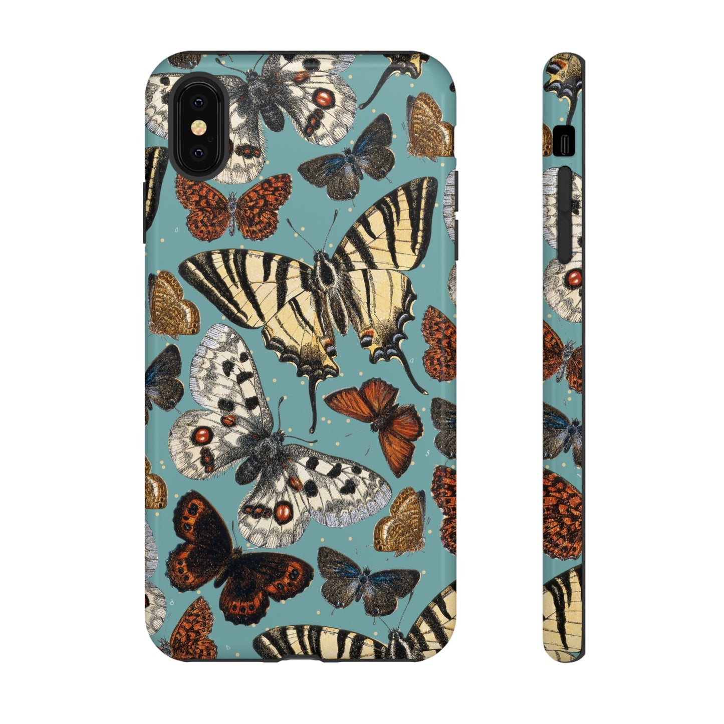 Butterflies Vintage Illustration iPhone Case