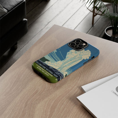 Yellowstone National Park Retro iPhone Case