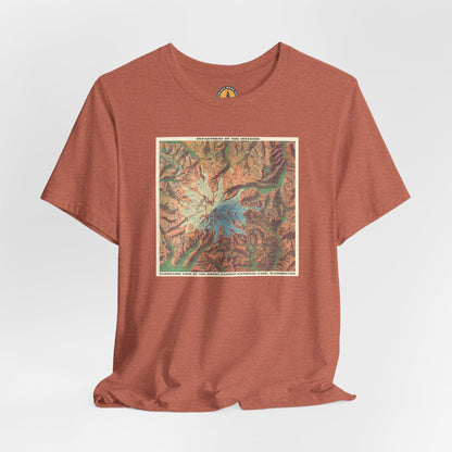 Mount Rainier Vintage Map Tee