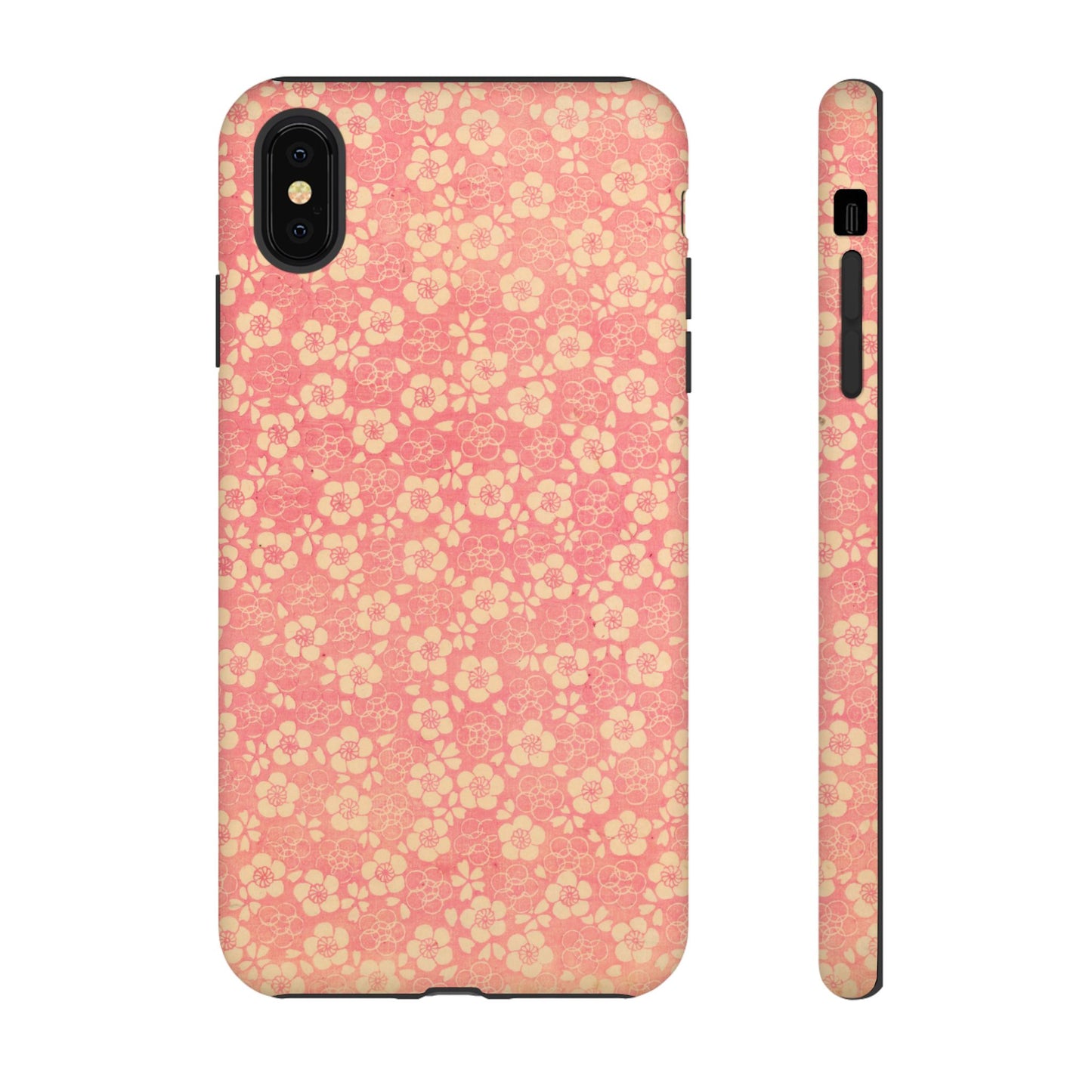 Pink Pattern Scattered Flowers iPhone Case