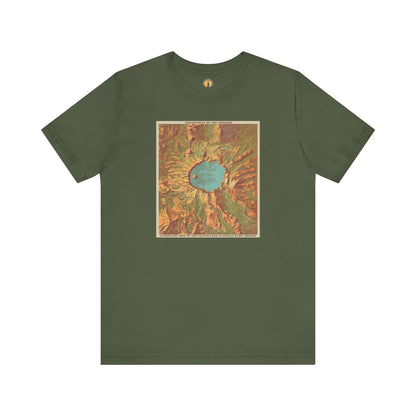 Crater Lake Vintage Map Tee