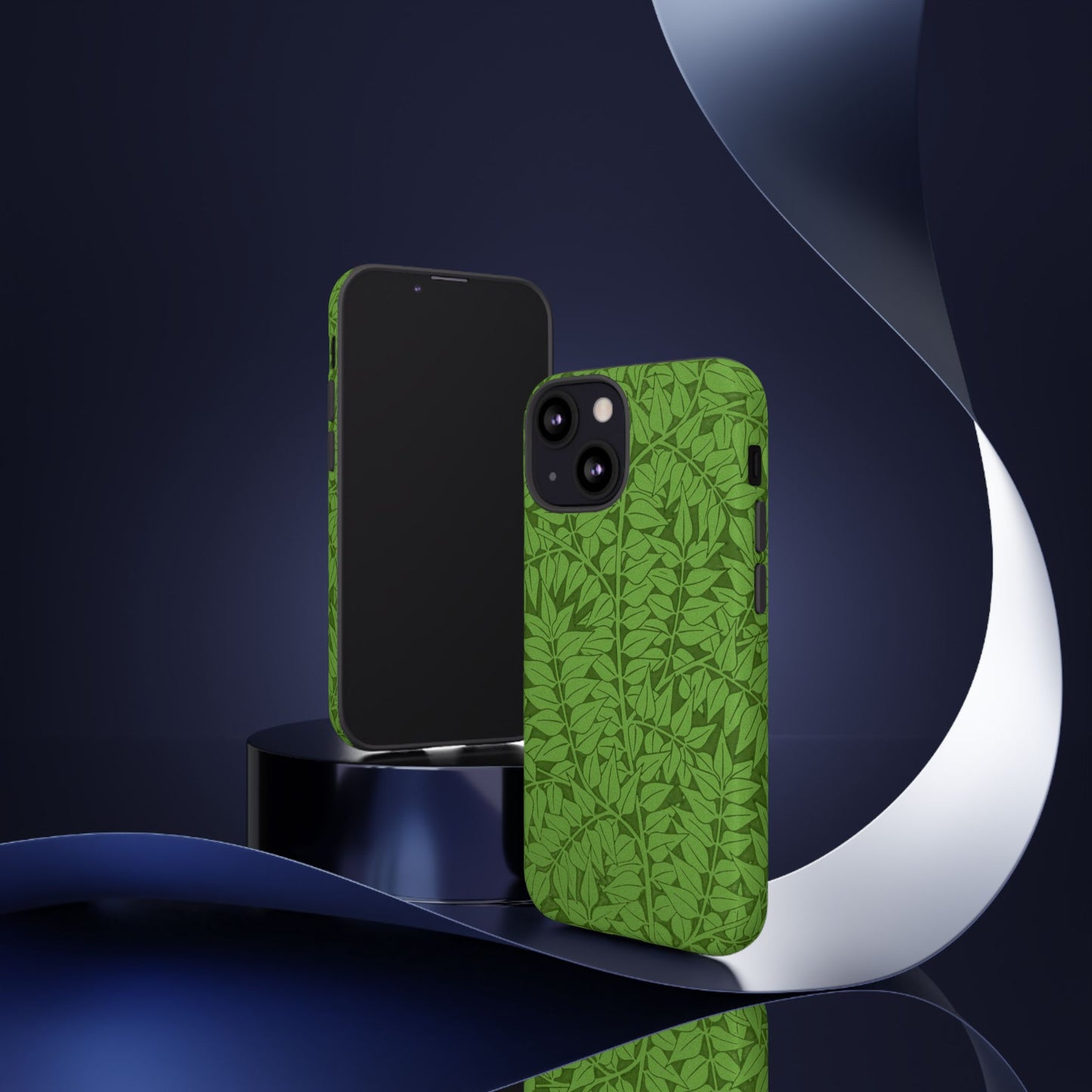 Antique Green Branch Pattern by William Morris iPhone Case