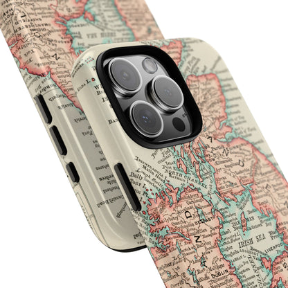 British Isles Vintage Map iPhone Case
