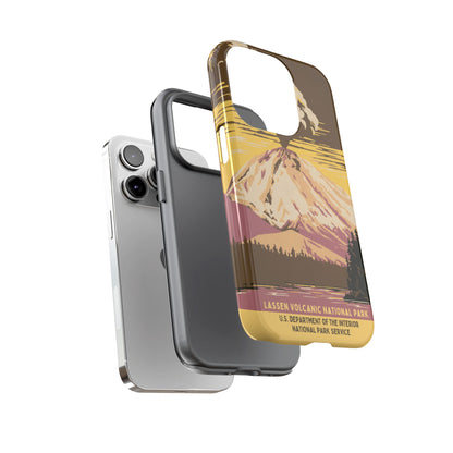 Lassen Volcanic National Park Retro iPhone Case