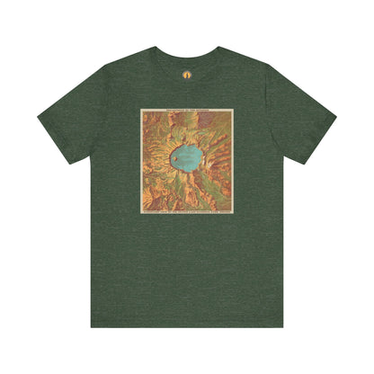 Crater Lake Vintage Map Tee