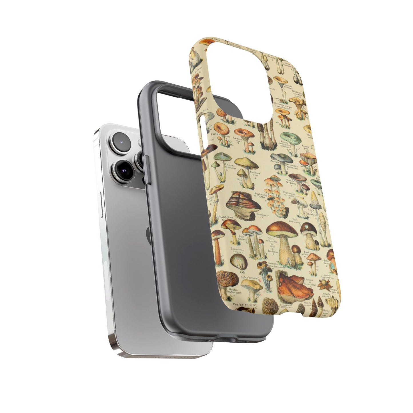 Mushrooms Vintage Field Guide iPhone Case