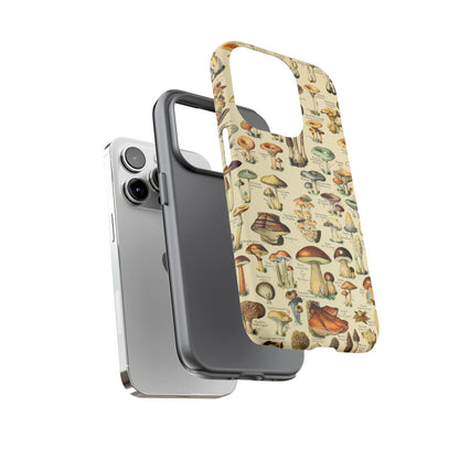 Mushrooms Vintage Field Guide iPhone Case
