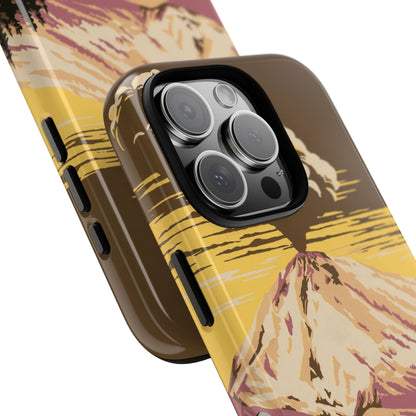 Lassen Volcanic National Park Retro iPhone Case