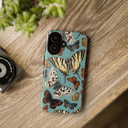 Butterflies Vintage Illustration iPhone Case