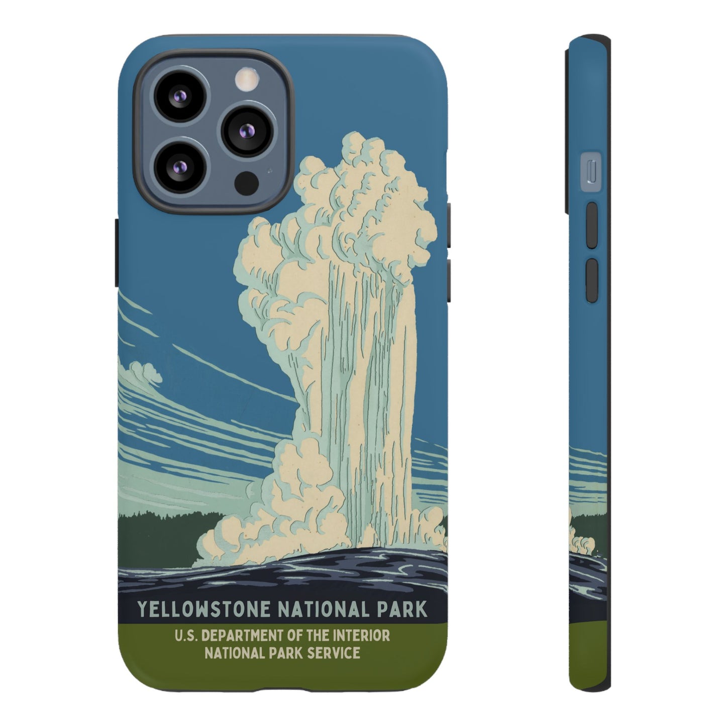 Yellowstone National Park Retro iPhone Case