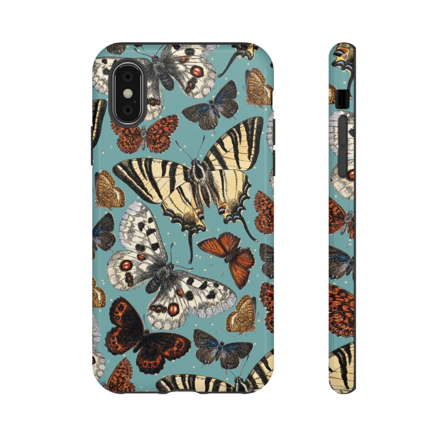 Butterflies Vintage Illustration iPhone Case