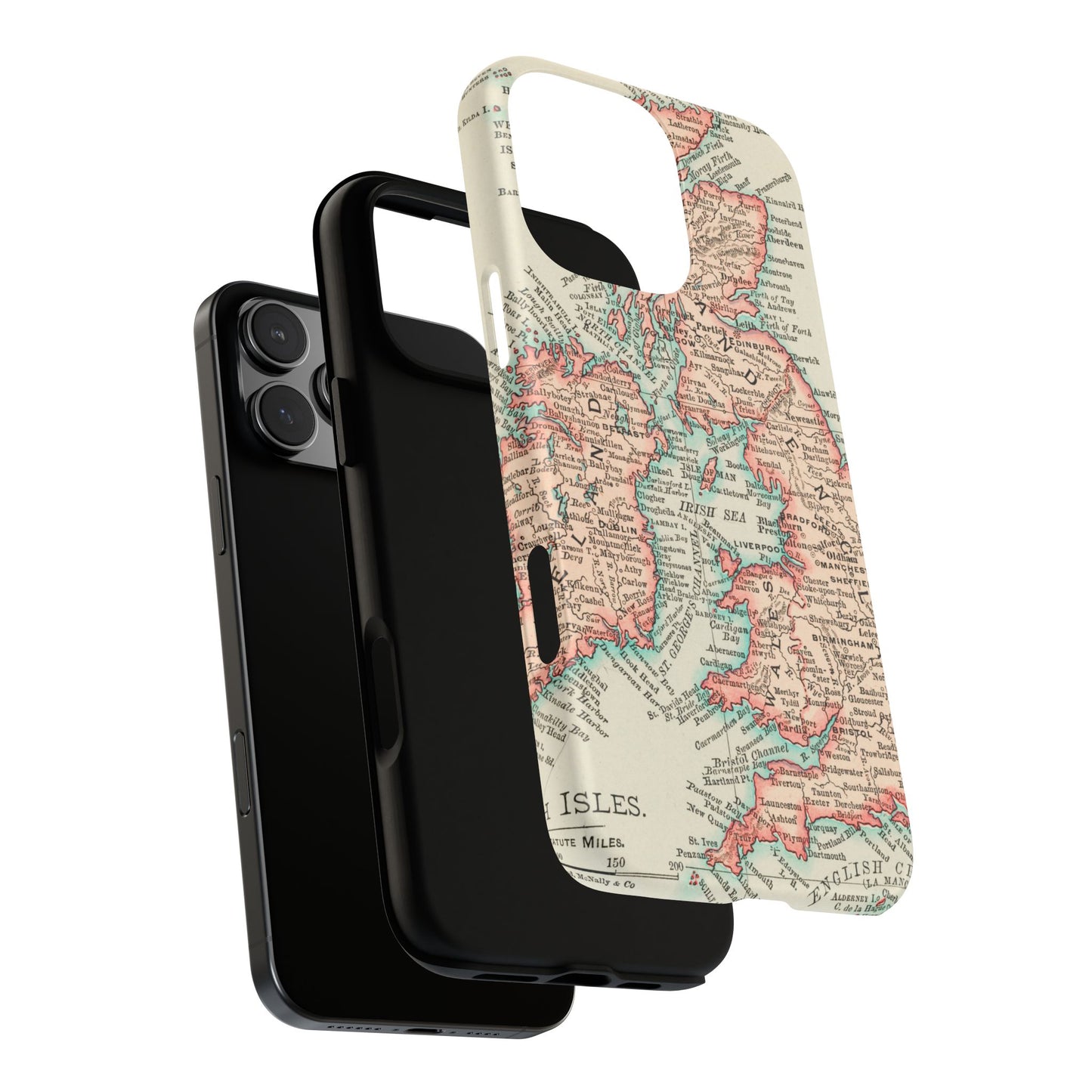 British Isles Vintage Map iPhone Case
