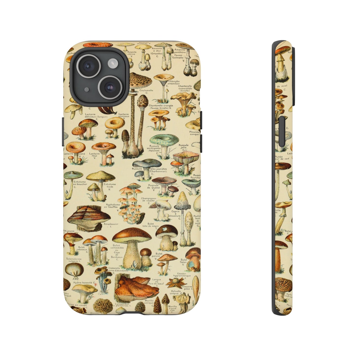 Mushrooms Vintage Field Guide iPhone Case