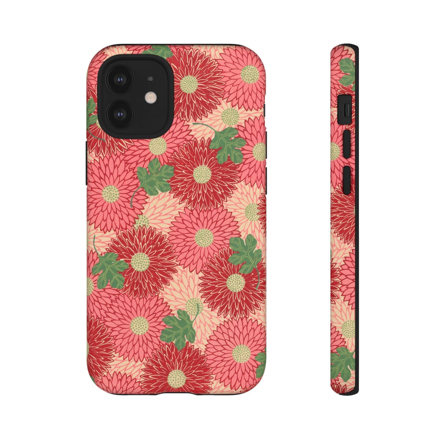 Pink Chrysanthemums Vintage iPhone Case