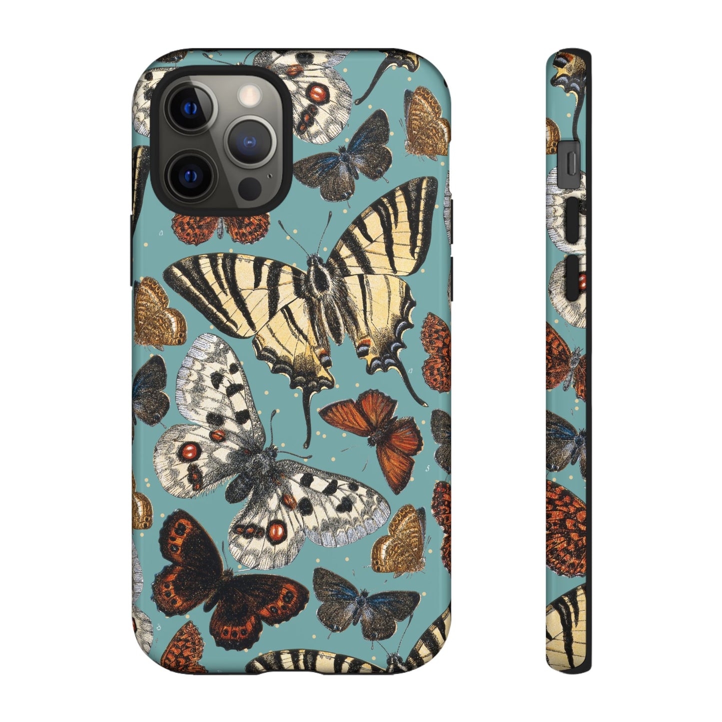 Butterflies Vintage Illustration iPhone Case