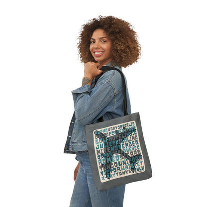 Blue Aviation Alphabet Tote Bag (3 sizes)