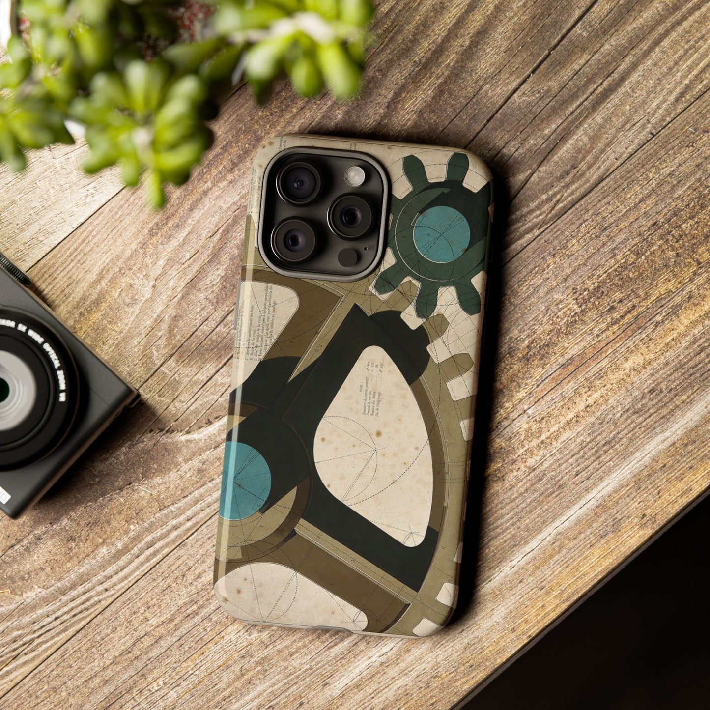 Antique Industrial Cog Wheels iPhone Case