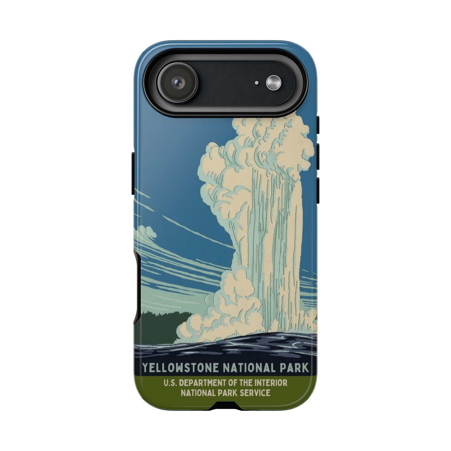 Yellowstone National Park Retro iPhone Case