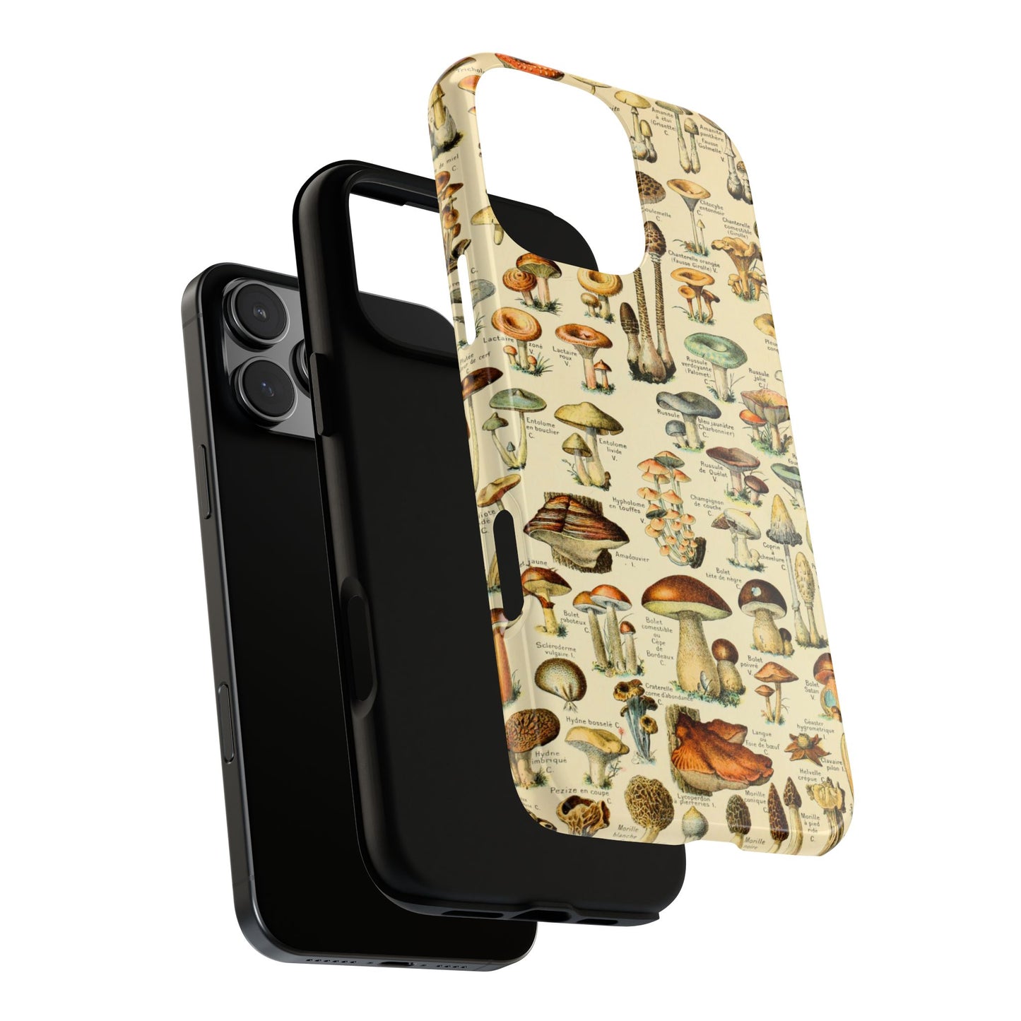 Mushrooms Vintage Field Guide iPhone Case