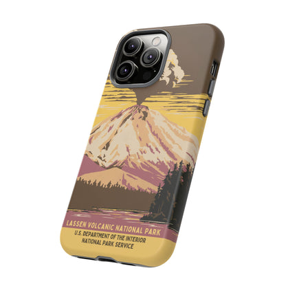 Lassen Volcanic National Park Retro iPhone Case