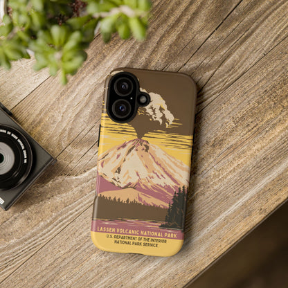 Lassen Volcanic National Park Retro iPhone Case