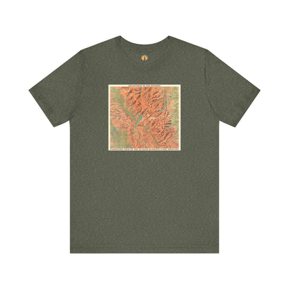 Glacier National Park Vintage Map Tee