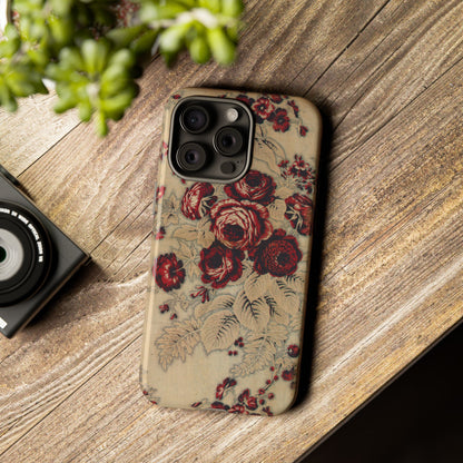 Red Roses Vintage iPhone Case