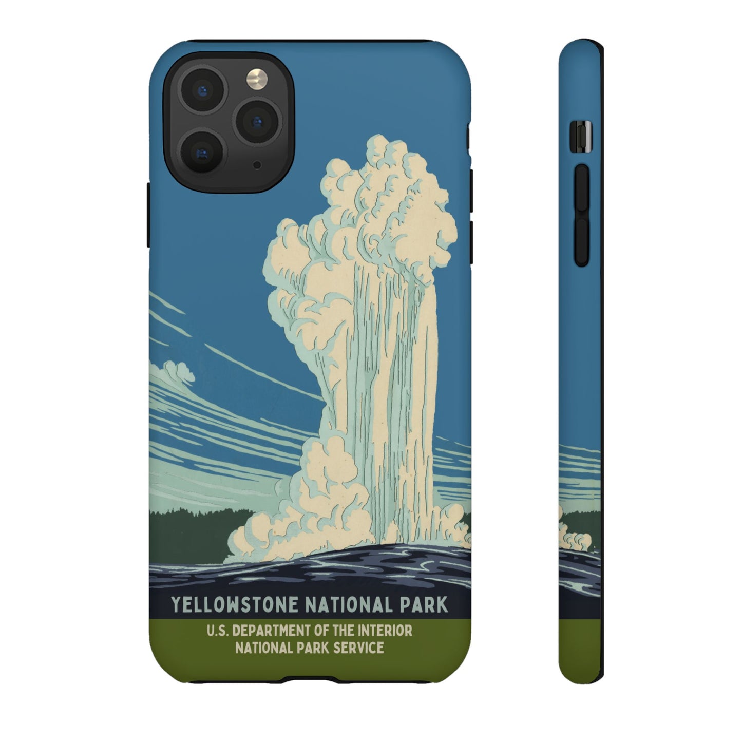 Yellowstone National Park Retro iPhone Case