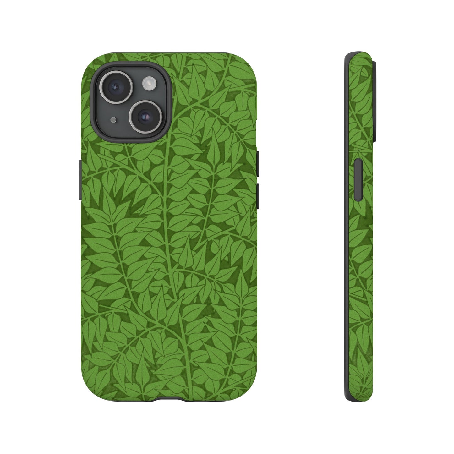 Antique Green Branch Pattern by William Morris iPhone Case
