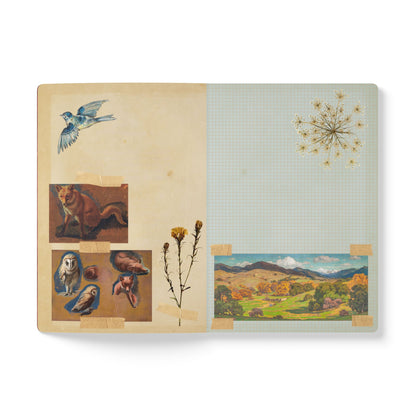 Bee & Thistle Vintage Field Notes | Softcover Journal with Inside Illustrations