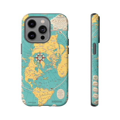 Map of Flying Retro iPhone Case
