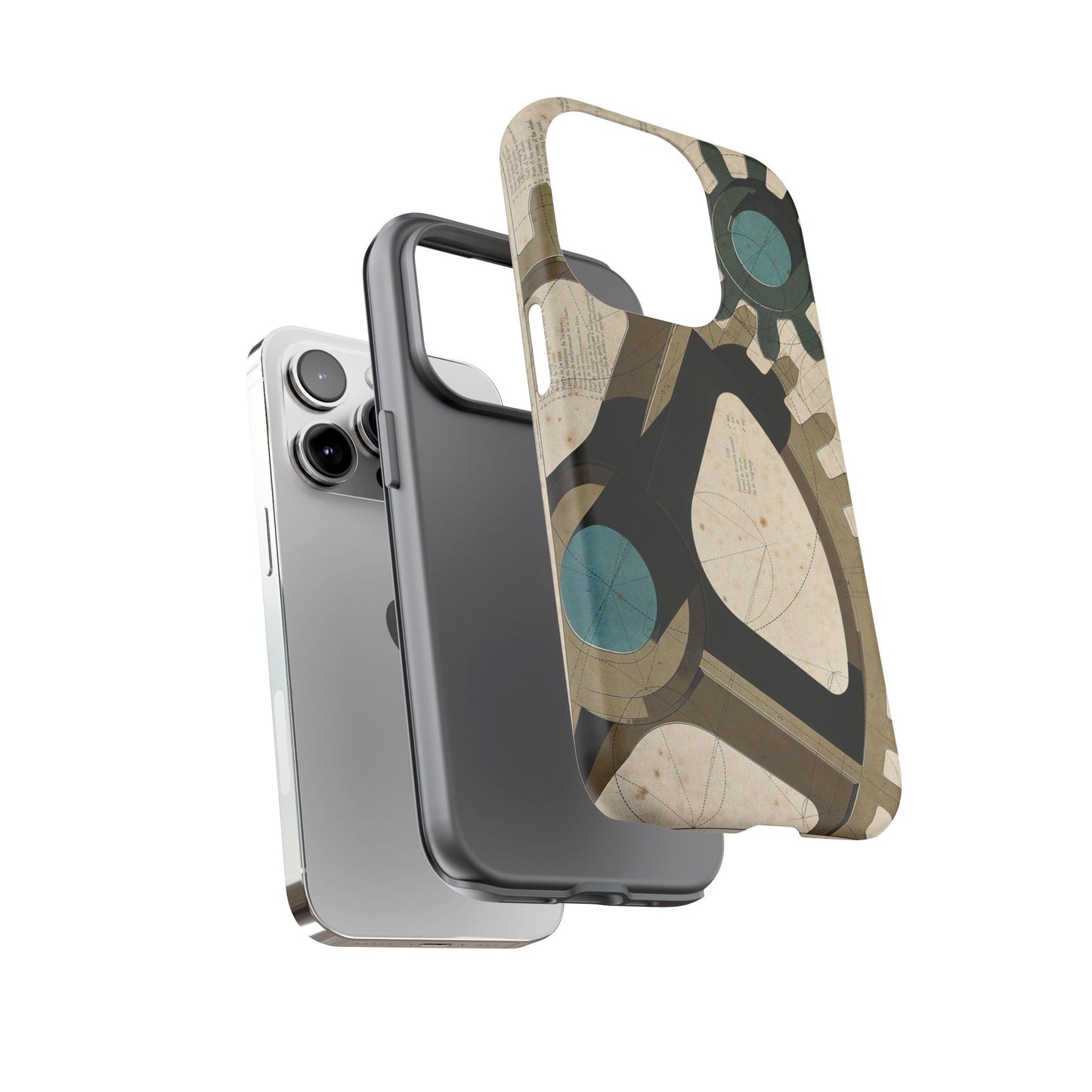 Antique Industrial Cog Wheels iPhone Case