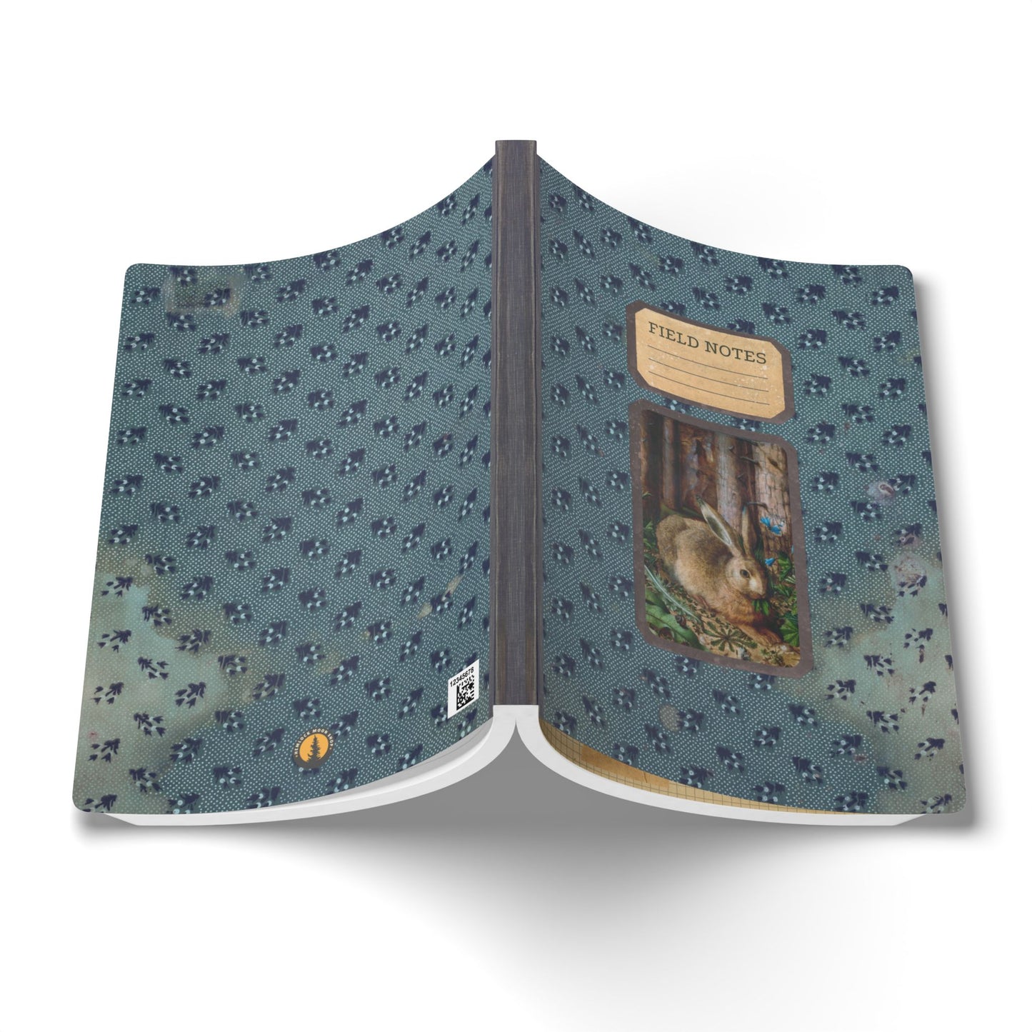 Forest & Rabbit Vintage Field Notes | Softcover Journal with Inside Illustrations