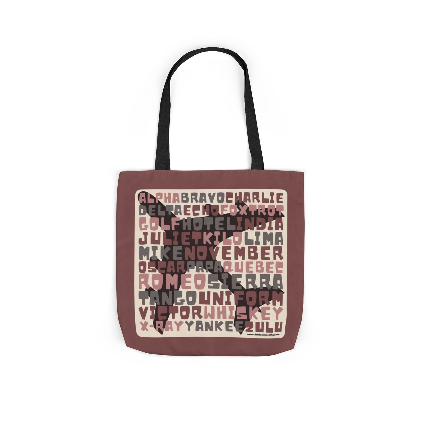 Pink Aviation Alphabet Tote Bag (3 sizes)