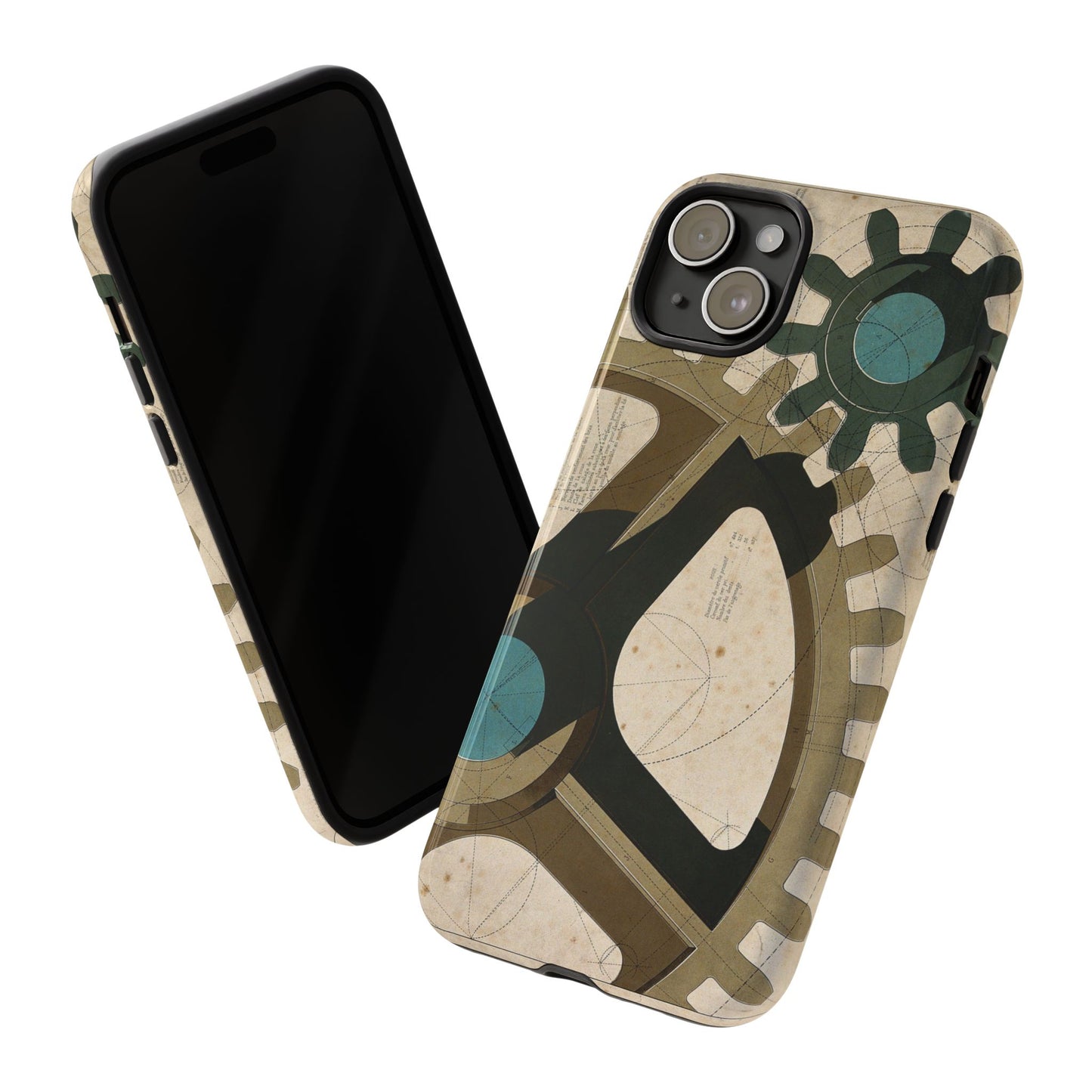 Antique Industrial Cog Wheels iPhone Case