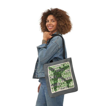 Green Aviation Alphabet Tote Bag (3 sizes)